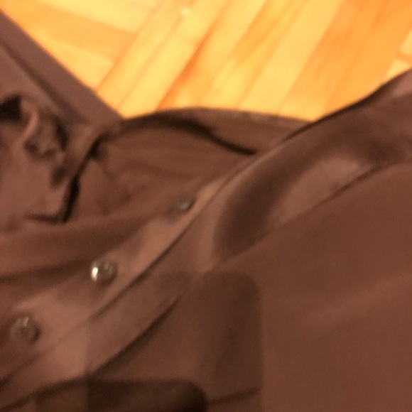 Zara Chocolate Satin Wrap Dress​ - Picture 7 of 7